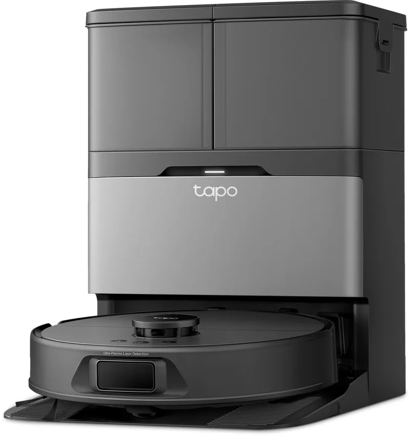 RV50 Pro Omni - Robotstofzuiger met dweil - Geavanceerd zelfreinigend Omni station - 15000 Pa krachtige zuigkracht - Slimme navigatie en obstakelvermijding de TP-Link en Noir – photo produit