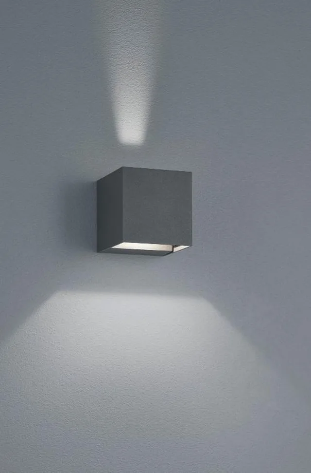 ADAJA - Wandlamp - incl. 2x SMD 3 W - Afstandsbediening - Geintegreerde dimmer - Traploos instelbare lichtkleur - RGBW-kleurenwisselaar - Geheugenfunctie - WiZ - In hoogte verstelbaar - Buitenverlichting - IP54