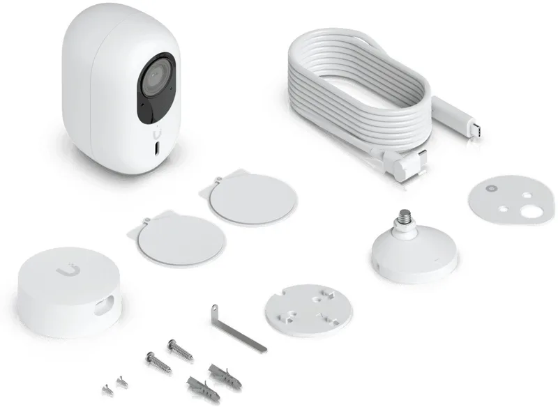 UniFi UVC-G6-INS-W - IP-bewakingscamera - Binnen & Buiten - 8MP Resolutie - 4K Video - Nachtzicht de Ubiquiti en Blanc – photo produit