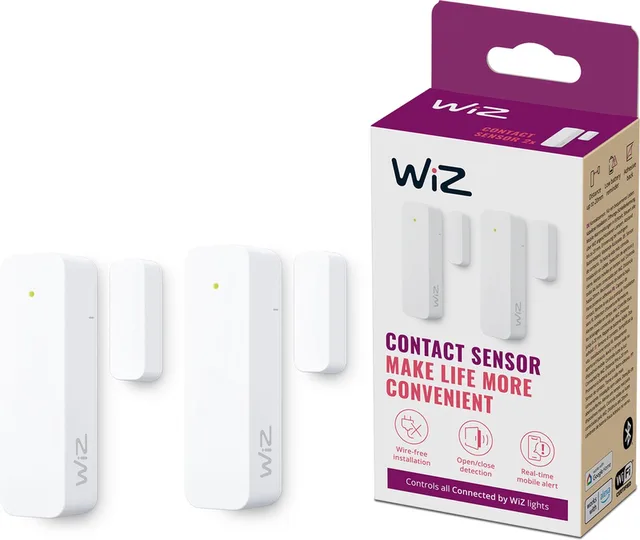 Contact Sensor - Home Monitoring - 2-pack - directe meldingen via de WiZ app