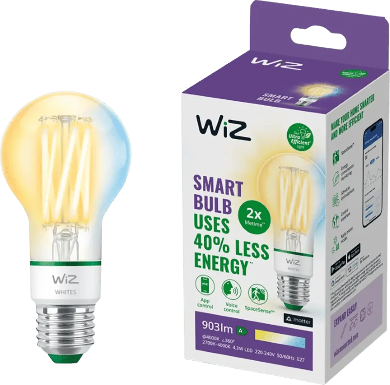 Filament - Warm tot Koelwit Licht - E27 från WiZ – produktbild