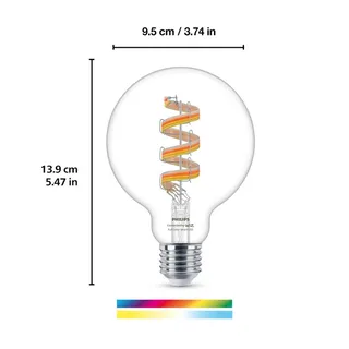 G95 LED filament lamp Globe WiFi E27 6,3W RGBW von WiZ – Produktfoto 1 von 5