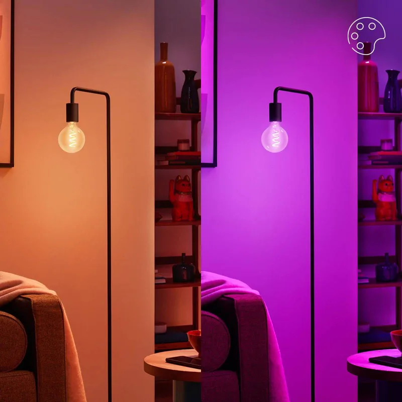 G95 LED filament lamp Globe WiFi E27 6,3W RGBW von WiZ – Produktfoto 3 von 5