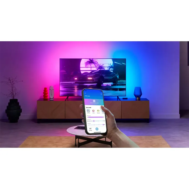 HDMI Sync Box met TV verlichting van WiZ in Zwart – productfoto 4 van 6
