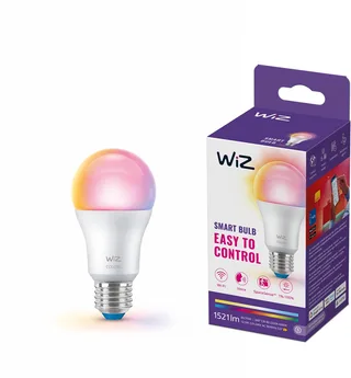 Lamp - Slimme LED-Verlichting - Gekleurd en Wit Licht - E27 - 100W - Mat - Wi-Fi van WiZ – productfoto 1 van 2