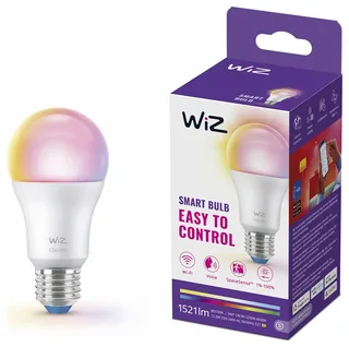 Lamp - Slimme LED-Verlichting - Gekleurd en Wit Licht - E27 - 100W - Mat - Wi-Fi van WiZ – productfoto 2 van 2