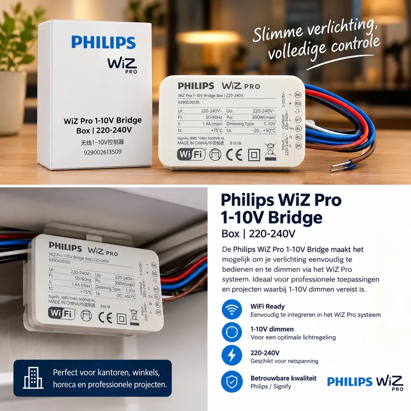 Pro 1-10V Bridge Box I 220-240V fra WiZ i Hvid – produktbillede