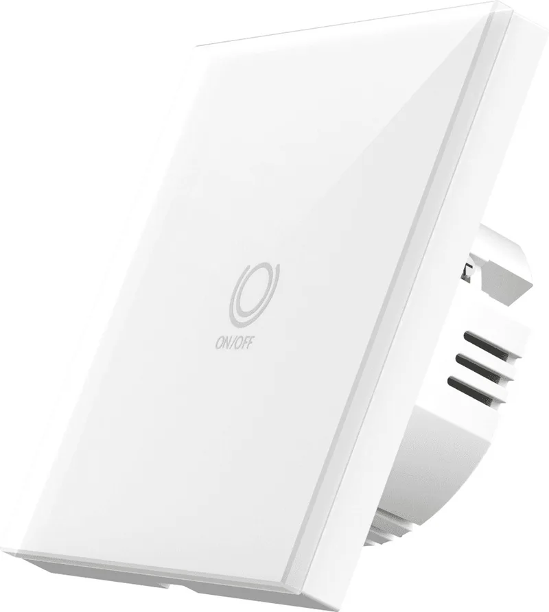 R7063 Smart wall light switch [WiFi 2.4Ghz, Schuko, <= 800W, 10-30m, White] de Woox en Blanc – photo produit