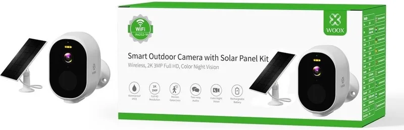 Smart Outdoor Draadloze Beveiligingscamera set (wifi) | WOOX R4252 van Woox in Wit – productfoto