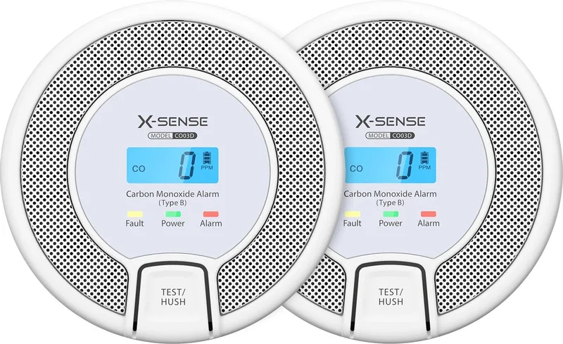 CO03D Koolmonoxidemelder 2-pack by X-Sense in White – product photo