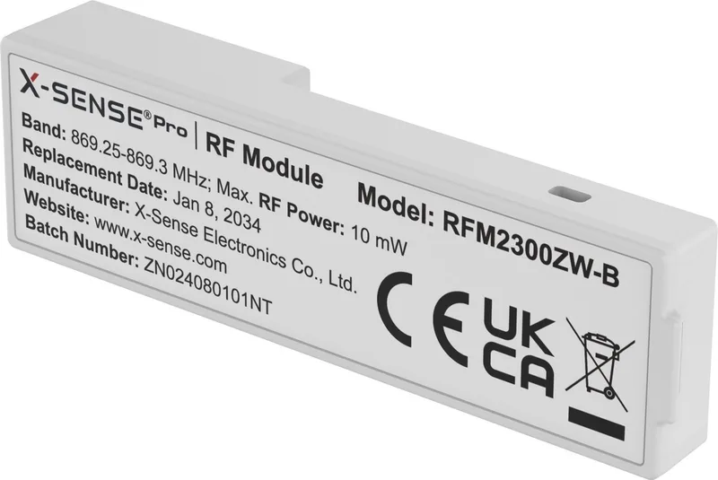 RFM2300ZW-B RF Module – Maak je XS0F-PMA rookmelder draadloos koppelbaar – Tot 24 melders verbinden – Compatibel met SBS50 Base Station – Slimme uitbreiding – Plug & Play - Smart home by X-Sense – product photo