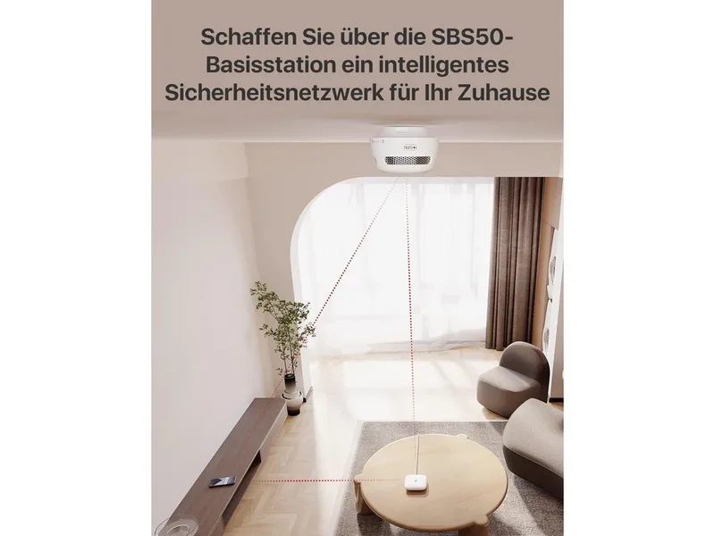 SBS50 Basisstation für Rauchmelder (keine, kompatibel mit WLAN-Rauchmelder FS31/FS61/FS121) by X-Sense in White – product photo 5 of 5