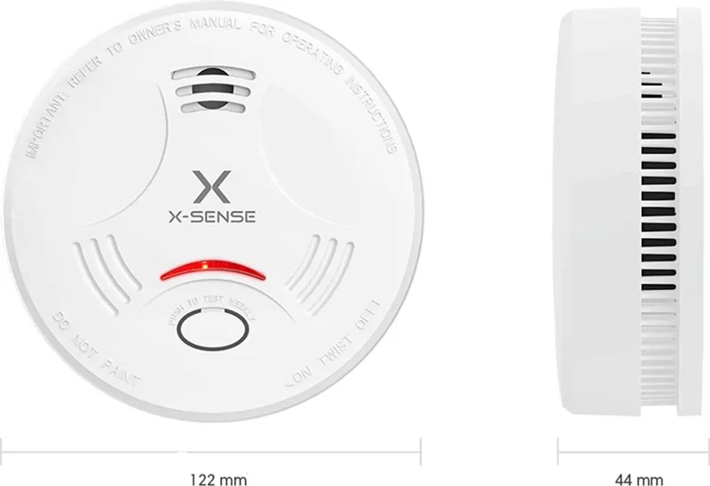 SD11 Rookmelder - 10 jaar batterij - Voldoet aan Europese norm - Brandalarm by X-Sense in White – product photo