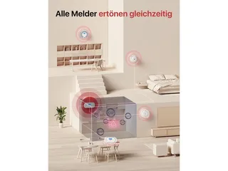 XC01-R CO-Melder (LCD-Display) från X-Sense i Vit – produktbild 2 av 5