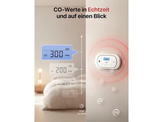XC01-R CO-Melder (LCD-Display) från X-Sense i Vit – produktbild 5 av 5