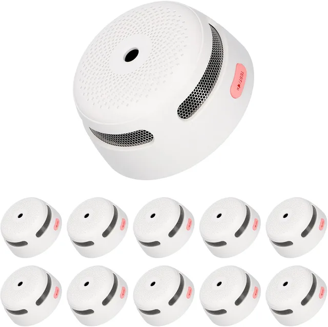 XS01 Rookmelder - 10 Rookmelders - 10 jaar batterij - Compact design - Voldoet aan Europese norm - Brandalarm