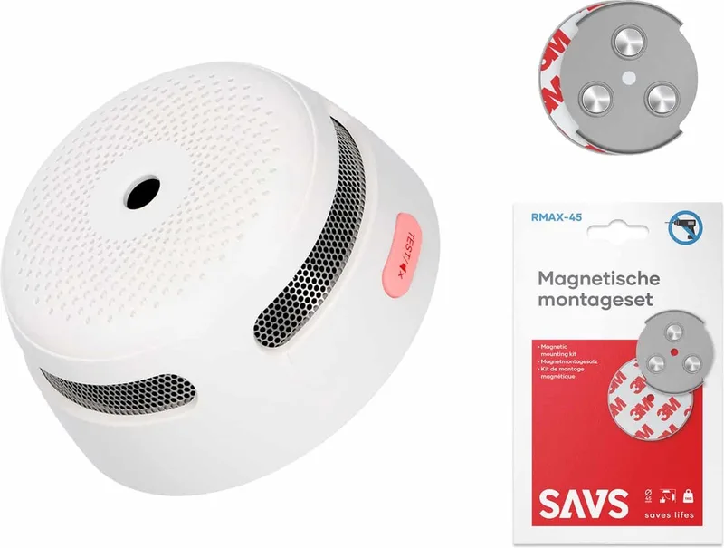 XS01 Rookmelder met magneet montage - 10 jaar batterij - Compact design - Voldoet aan Europese norm - Brandalarm zonder boren de X-Sense en Blanc – photo produit