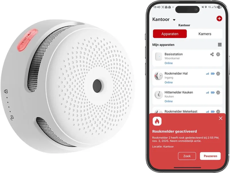XS01-WX - Rookmelder - Slimme WiFi melder - Foto-elektrisch - Zonder Gateway - 10 jaar levensduur by X-Sense in White – product photo