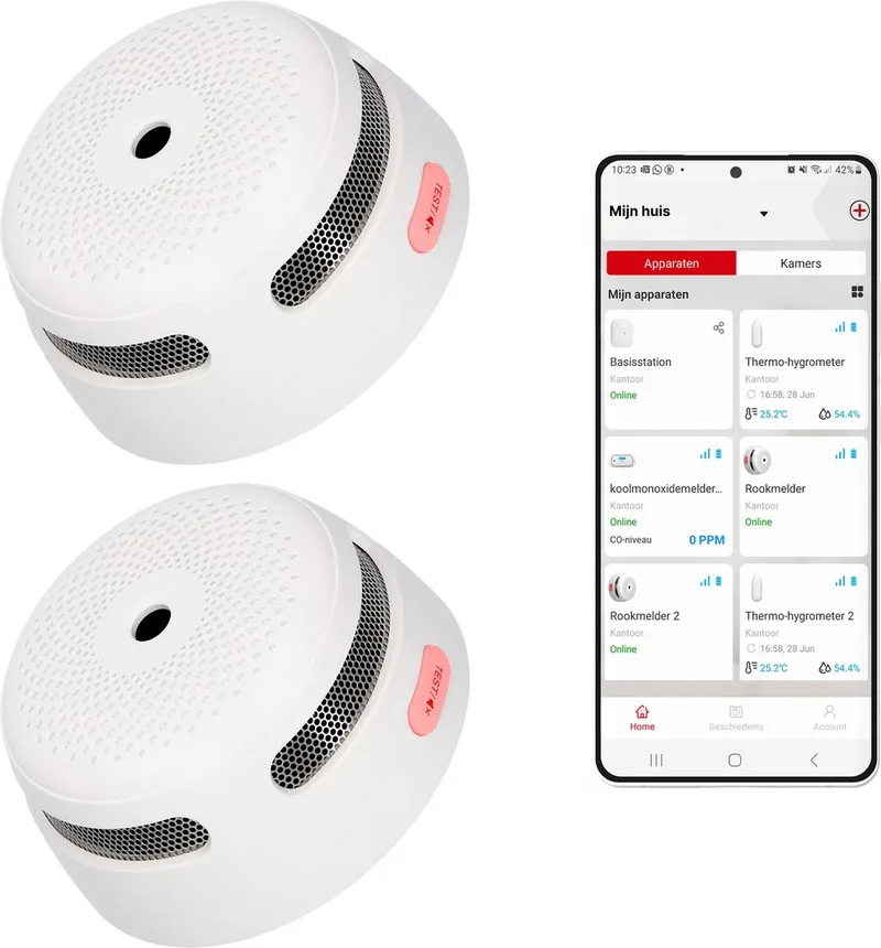 XS01-WX Slimme rookmelder met Wifi - 2 Rookmelders by X-Sense in White – product photo
