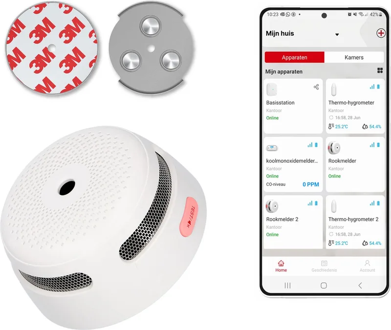 XS01-WX Slimme rookmelder met Wifi - Met magneet montage van X-Sense in Wit – productfoto