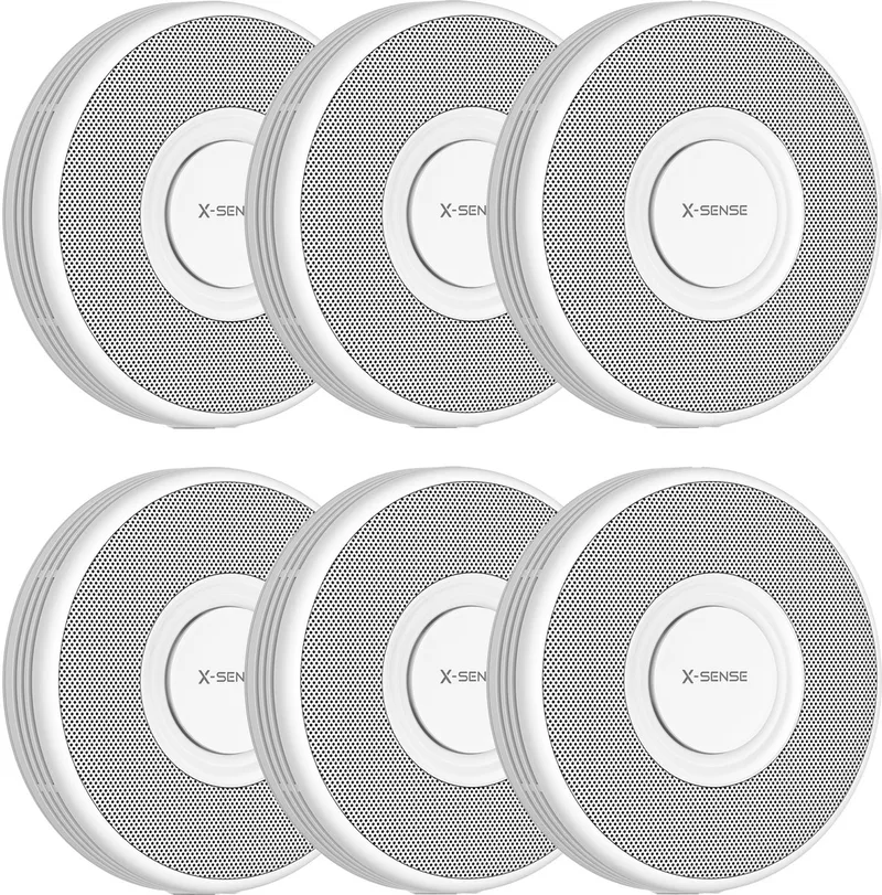 XS0B-MR Slimme voice rookmelder met WiFi 6-pack - Link+ Pro - Gesproken meldingen - Draadloos RF koppelbaar - Brandalarm de X-Sense en Blanc – photo produit