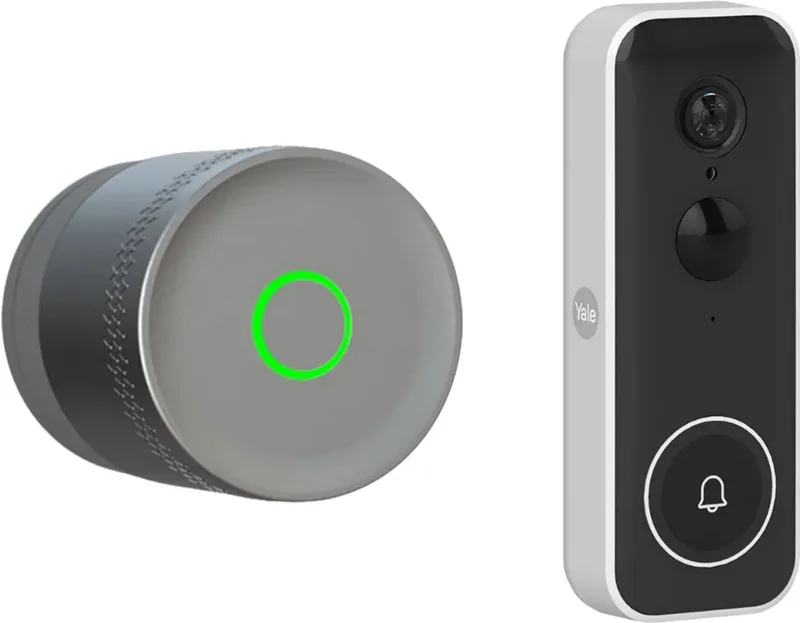 Linus L2 Lite Smart Lock & Videodeurbel - Deurbelset by Yale in Silver – product photo