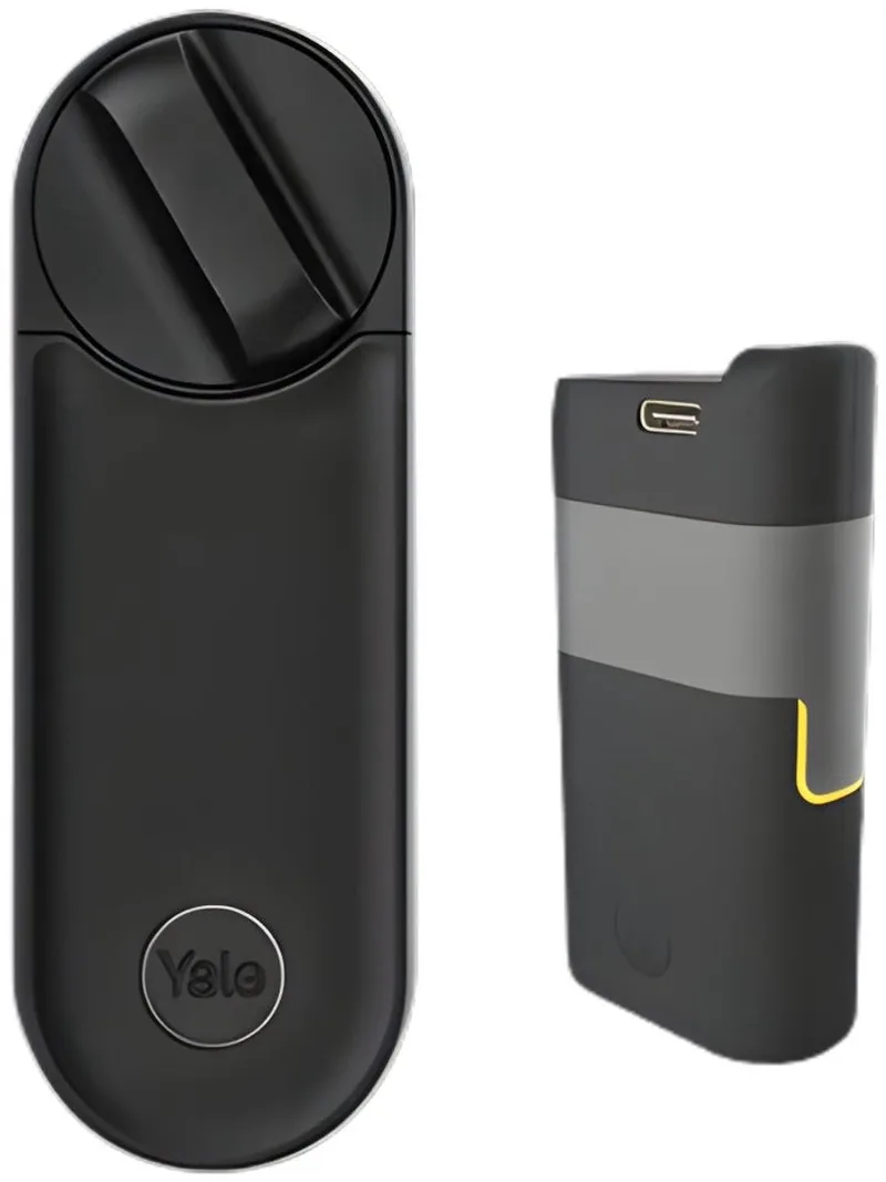 Linus L2 Smart Lock accuset - Met 2 oplaadbare accu's van Yale in Zwart – productfoto