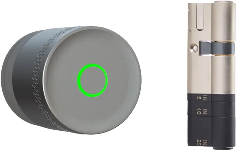 Linus smart lock L2 Lite - Cilinderset de Yale en Argent – photo produit