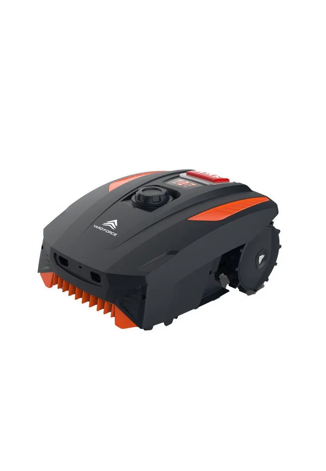 Rasenmähroboter MB400, mit praktischer App-Bedienung von Yard Force in Orange, Schwarz – Produktfoto