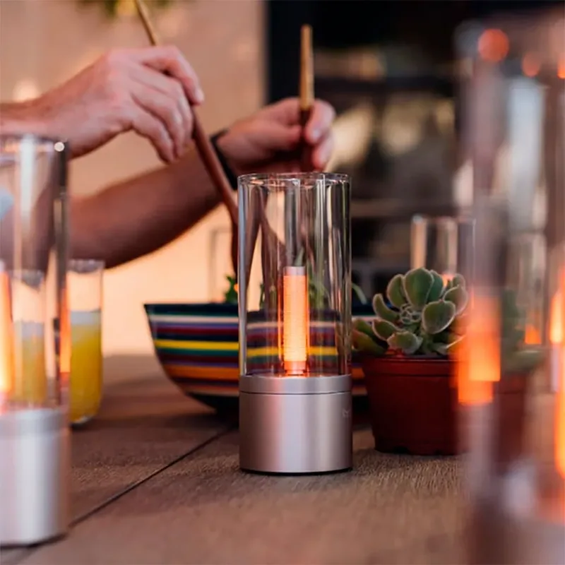 Candela YLFWD-0019 – Draagbare LED-lamp – USB Type-C – 12 W – 2 werkmodi – Dimbaar – Roze Goud de Yeelight en Gris – photo produit 4 sur 6