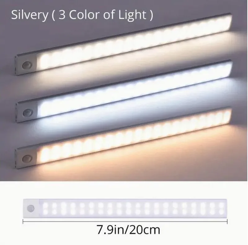 kastverlichting - Voordeel set van 2 - Met bewegingssensor - Warm wit licht - 2x 20 cm lang - Kastverlichting LED draadloos van Yeelight in Warm wit – 20 cm – productfoto