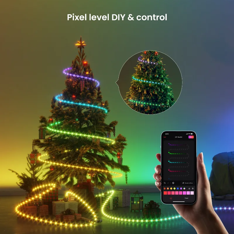Obsid RGBIC LED-lichtstrip – Slimme kleurveranderende LED-strip voor kamer, tv, bureau en gaming-sfeer, 1 stuk, 2 m de Yeelight – photo produit