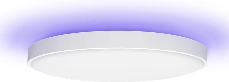 slimme plafondlamp - Ronde uitvoering - Compatible met o.a. Google Assistant en Amazon Alexa - 55cm diameter - Smart lamp - Slimme verlichting van Yeelight in Wit – productfoto