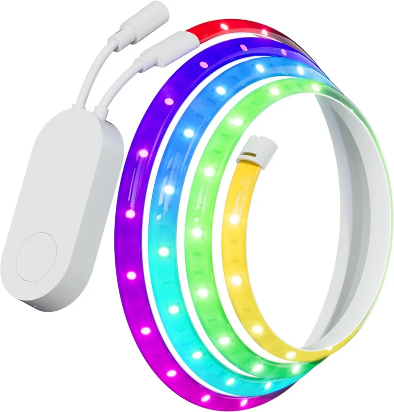 YLDD005 LED Light Strip Pro - 2 meter (uitbreidbaar tot 10m) - werkt met Yeelight app - verbindt met 2.4Ghz WiFi - compatible met alle grote Smart Home platformen von Yeelight in Weiß – Produktfoto