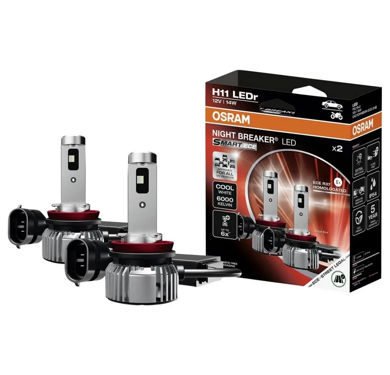 KFZ-Ersatzleuchte Osram Automotive 64211DWNBSM-ECE-2HB LED Leuchtmittel H11 12 V fra Osram – produktbillede