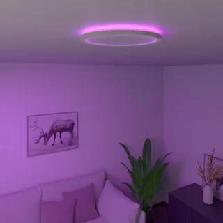 Smart Halo LED plafondlamp, Ø 29,2 cm van Calex in Wit – productfoto 1 van 4