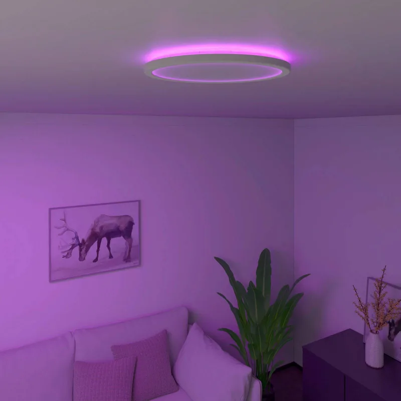 Smart Halo LED plafondlamp, Ø 29,2 cm van Calex in Wit – productfoto 1 van 4