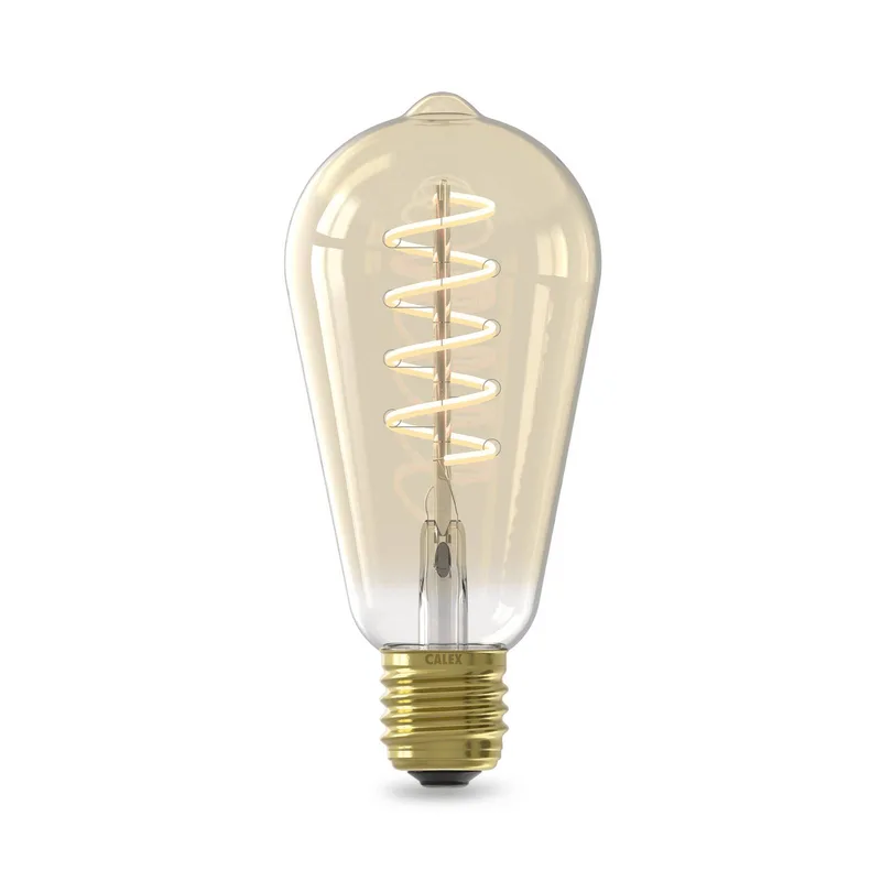 Smart LED E27 7W ST64 1800 - 3000 K Gloeilamp by Calex in Gold – product photo