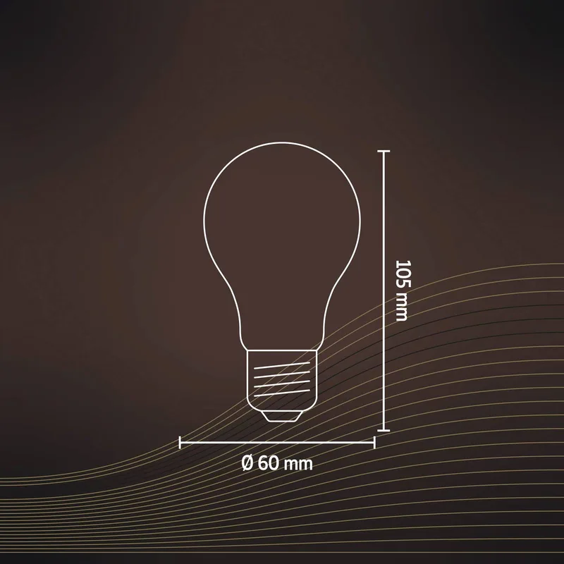 Smart LED lamp E27 A60 7W Filament CCT by Calex – product photo 3 of 5