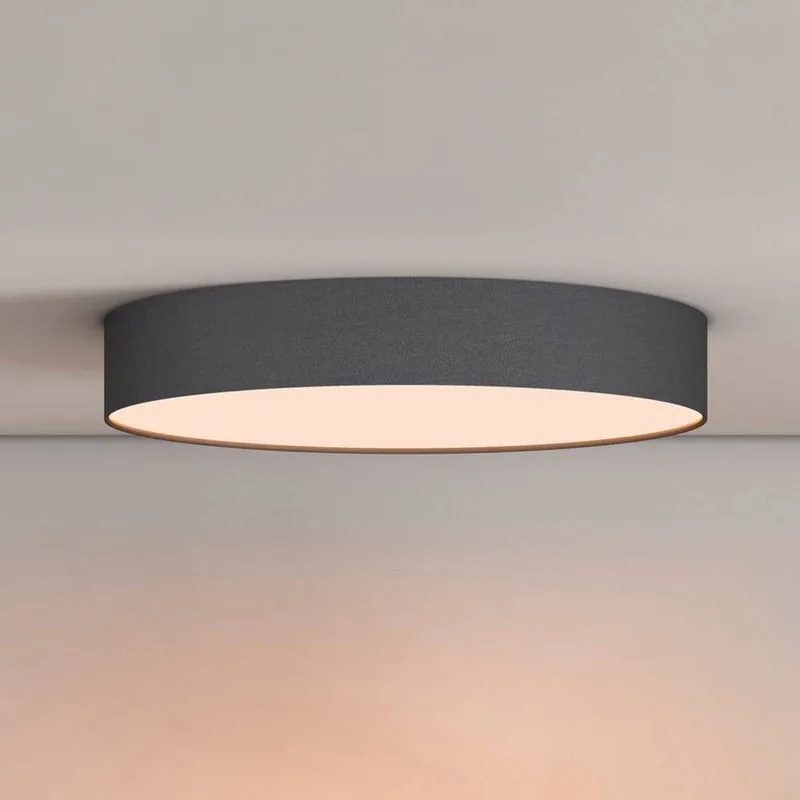 Smart LED plafondlamp Fabric, Ø 30 cm, RGBW, dimbaar by Calex in Black, White – product photo 4 of 4