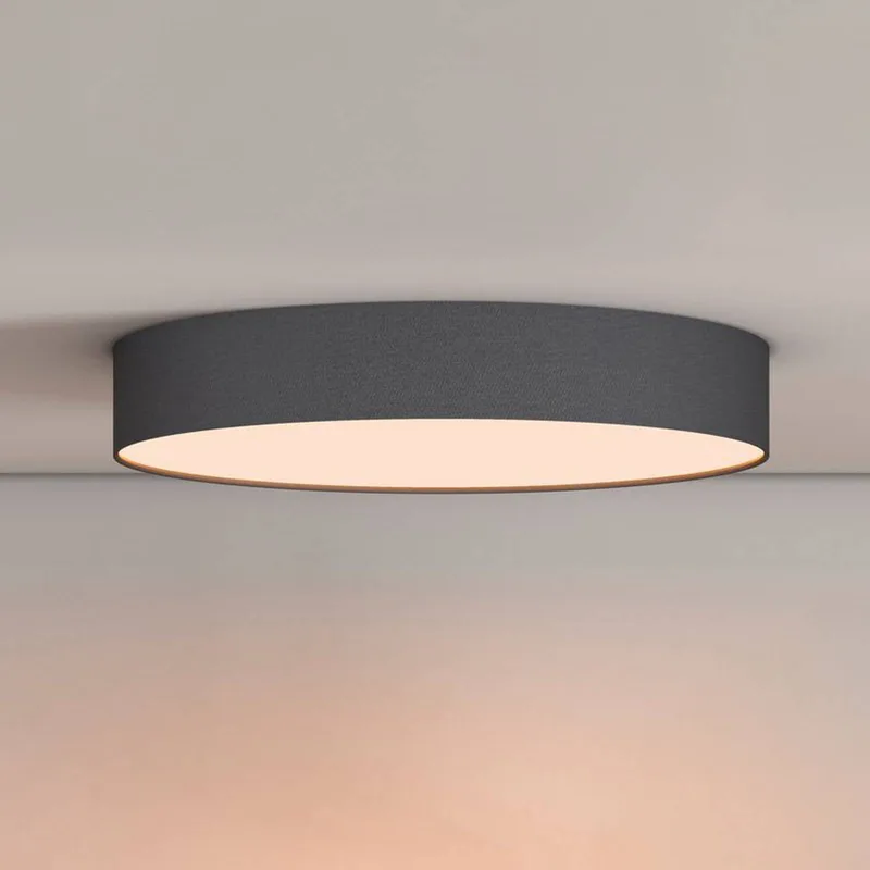 Smart LED plafondlamp Fabric, Ø 40 cm, RGBW, dimbaar by Calex in Black, White – product photo 4 of 4
