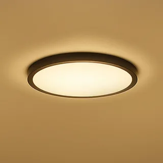 Smart LED plafondlamp HALO Ø 30 cm IP54 RGB CCT van Calex in Zwart – productfoto 1 van 3