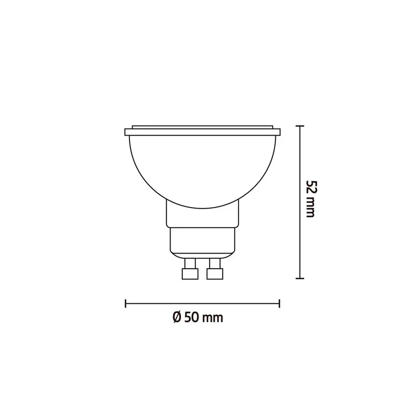 Smart LED reflectorlamp GU10 4.9W CCT RGB by Calex – product photo