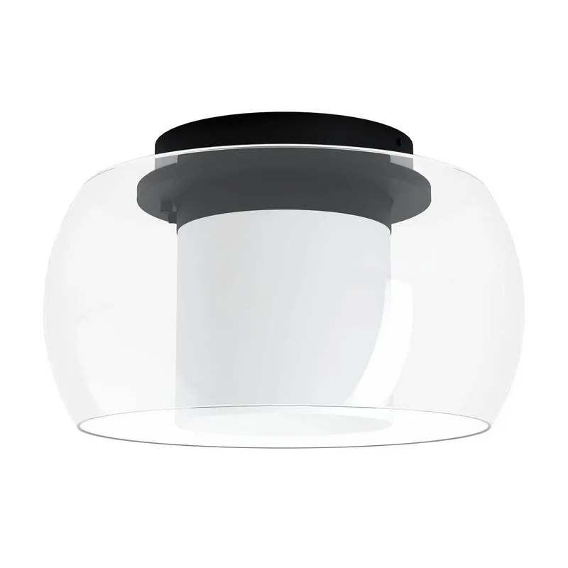 Briaglia-C LED plafondlamp van EGLO connect in Helder, Wit, Zwart – productfoto 1 van 2