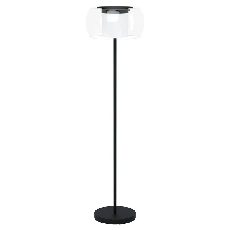 Briaglia-C LED vloerlamp van EGLO connect in Helder, Wit, Zwart – productfoto 1 van 2