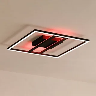 Calagrano-Z plafondlamp 45cm x 45cm van EGLO connect in Zwart, Wit – productfoto 1 van 5