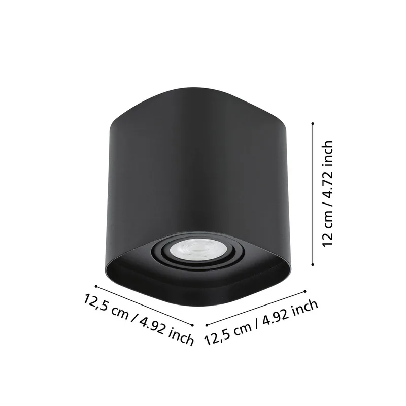 Caminales-Z LED downlight, 1-lamp by EGLO connect in Black – product photo 1 of 3