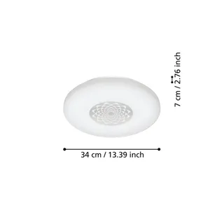 Capasso-Z LED plafondlamp CCT by EGLO connect in White – product photo 1 of 3