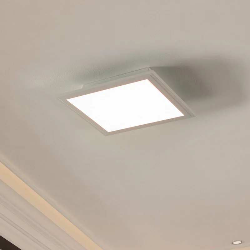 CCT plafondlamp 30x30cm wit by EGLO connect in White, Opaal – product photo 1 of 5