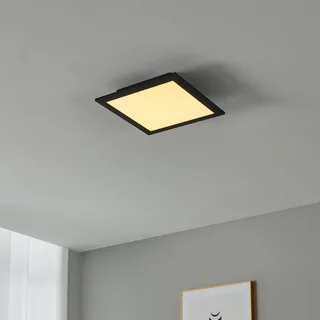 CCT plafondlamp 30x30cm zwart de EGLO connect en Noir, Opaal – photo produit 2 sur 4